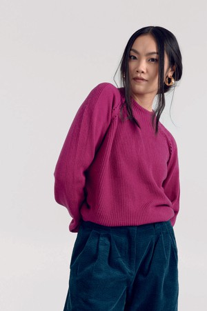 ATLANTA Wool Blend Jumper - Fuschia from KOMODO