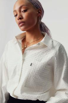 HANAKO - Organic Cotton Shirt White via KOMODO