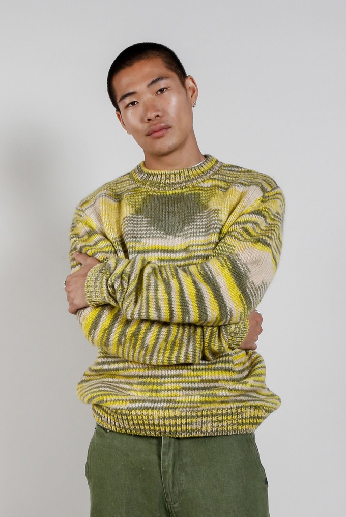 TEMURA Handknit Wool Jumper - Green from KOMODO