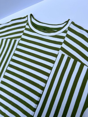 JUNIPER - Organic Cotton Top Green Stripe from KOMODO