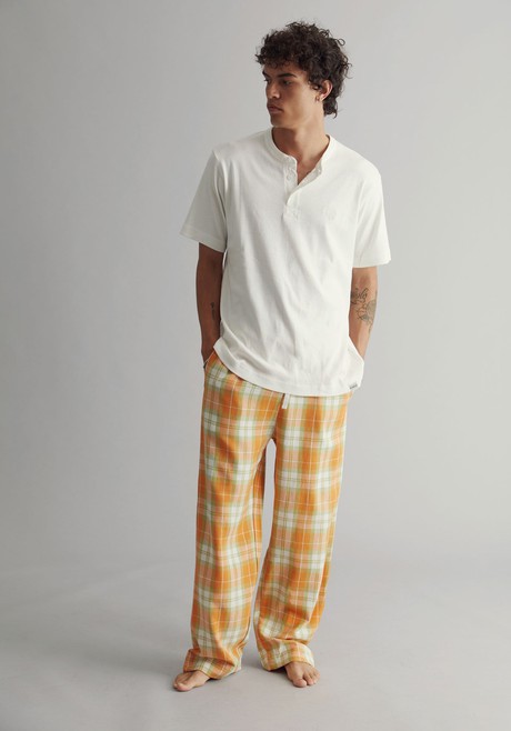 JIM JAM - Men's Organic Cotton Pyjama Set Orange from KOMODO