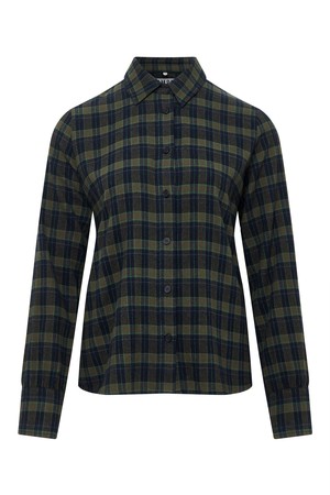 KENJI Organic Cotton Flannel Shirt - Navy Check from KOMODO