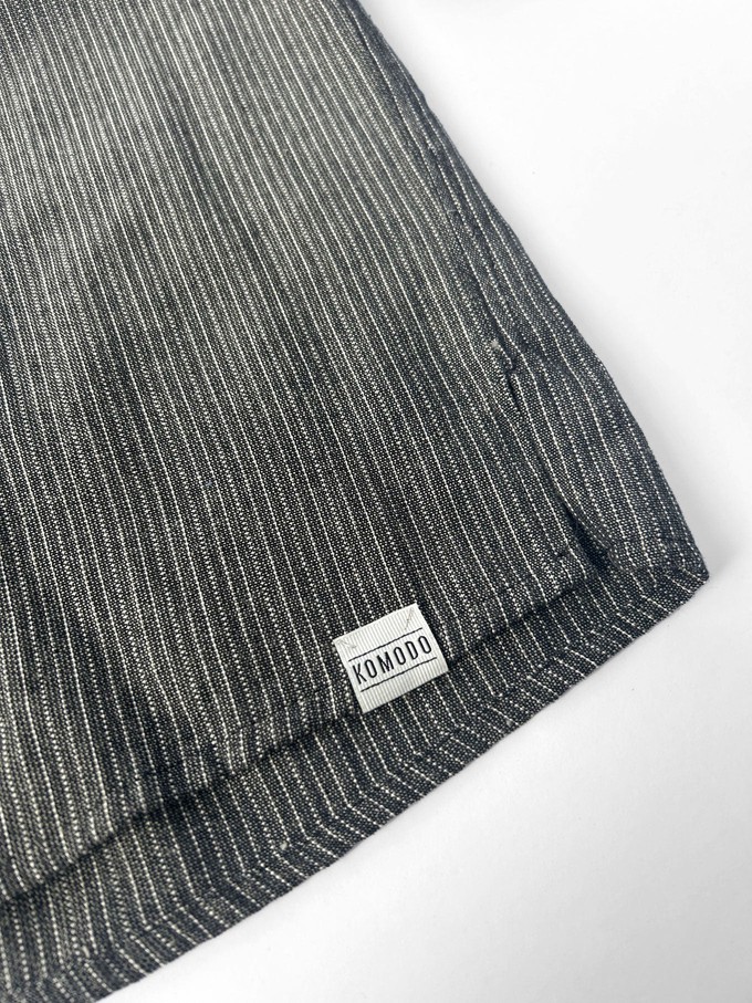 HANAKO Handwoven Cotton Shirt - Monochrome Stripe from KOMODO