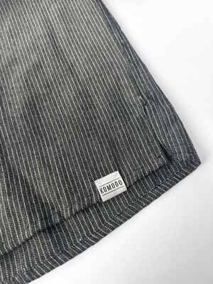 HANAKO Handwoven Cotton Shirt - Monochrome Stripe from KOMODO