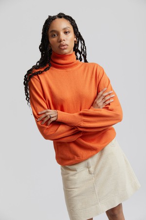 MAXINE - Organic Cotton Jumper Burnt Orange from KOMODO