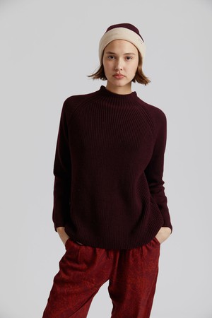 KATTY - Fine Merino Wool Jumper Walnut Brown from KOMODO