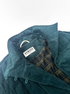 KENEILA Organic Cotton Corduroy Coat - Marine green from KOMODO