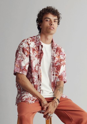 JP Shirt Mens - Poppy Red from KOMODO