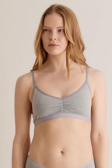 ANASTASIA Bra - GOTS Organic Cotton Grey via KOMODO