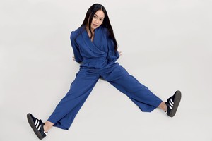 KANGRA Tencel Jumpsuit - Navy from KOMODO