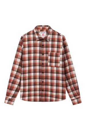 SANTI Organic Cotton Flannel Shirt - Oat Check from KOMODO