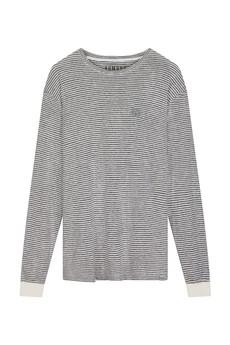 HAKON - Hemp Blend Stripe Jersey Long Sleeve Tee via KOMODO