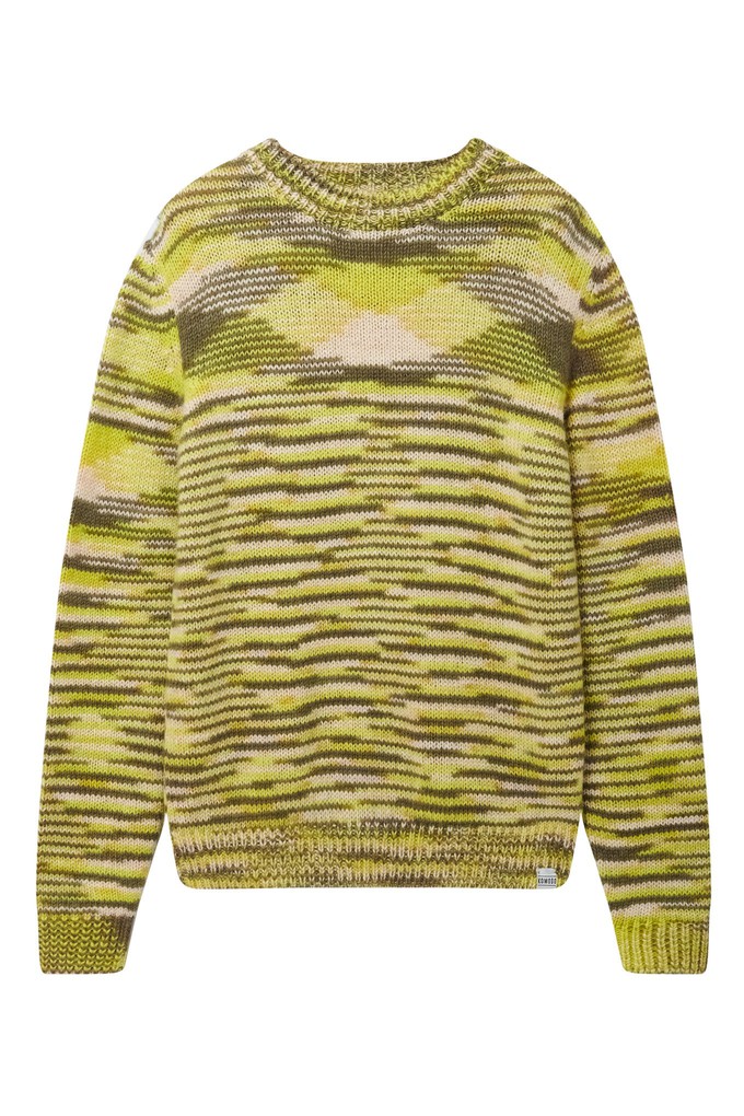 TEMURA Handknit Wool Jumper - Green from KOMODO