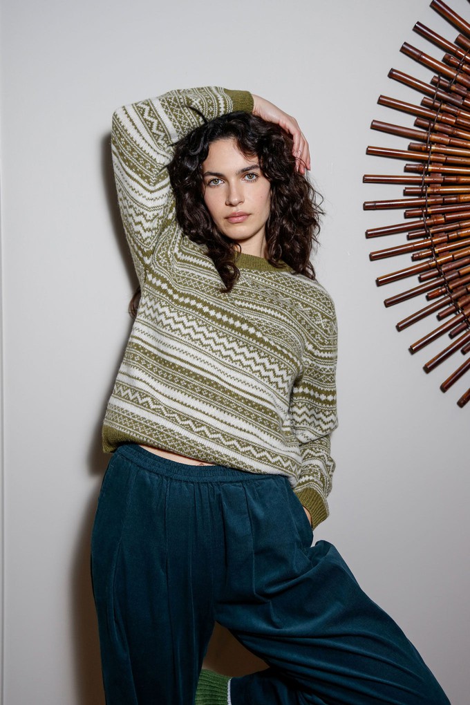 TINSEL Wool Jumper - Green from KOMODO