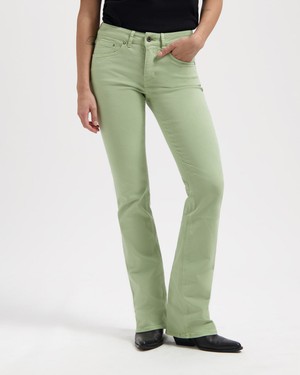 Amy Bootcut Sage green from Kuyichi