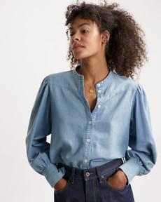 Zillah Chambray Shirt via Kuyichi