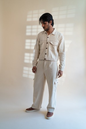 Dawning Denim Jacket & Utility Pants Set from Lafaani