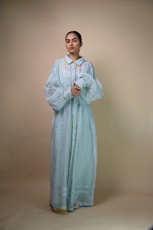 Meadows Chanderi Shirt Dress from Lafaani