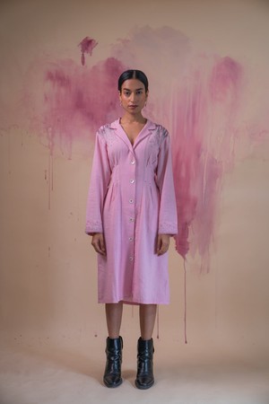 Phosphene Button-Down Dress from Lafaani