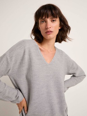 V-neck sweater (GOTS) from LANIUS