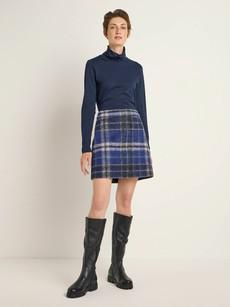 Checked mini skirt via LANIUS