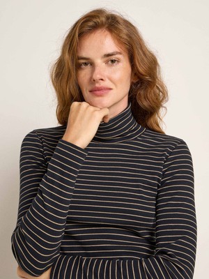 Striped turtleneck shirt (GOTS) from LANIUS