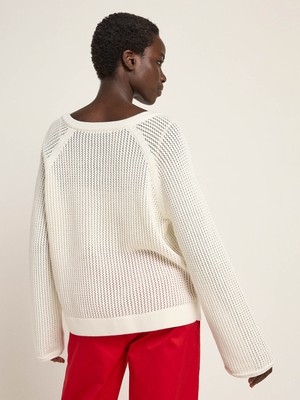 Sweater with mesh structure GOTS from LANIUS