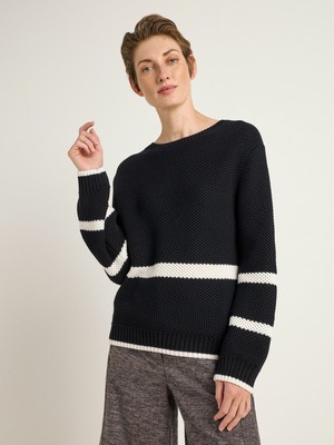 Block stripe sweater (GOTS) from LANIUS