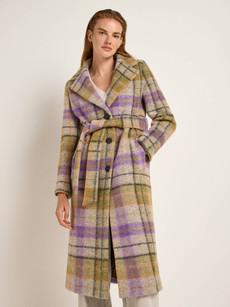 Checked coat via LANIUS