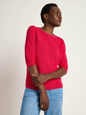 Textured half-arm jumper (GOTS) from LANIUS