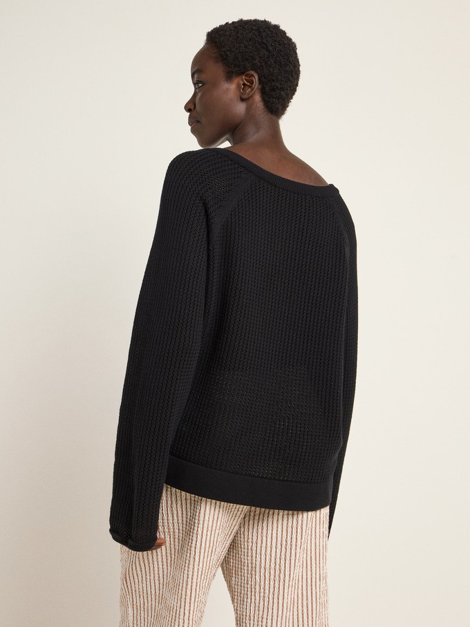 Sweater with mesh structure (GOTS) from LANIUS