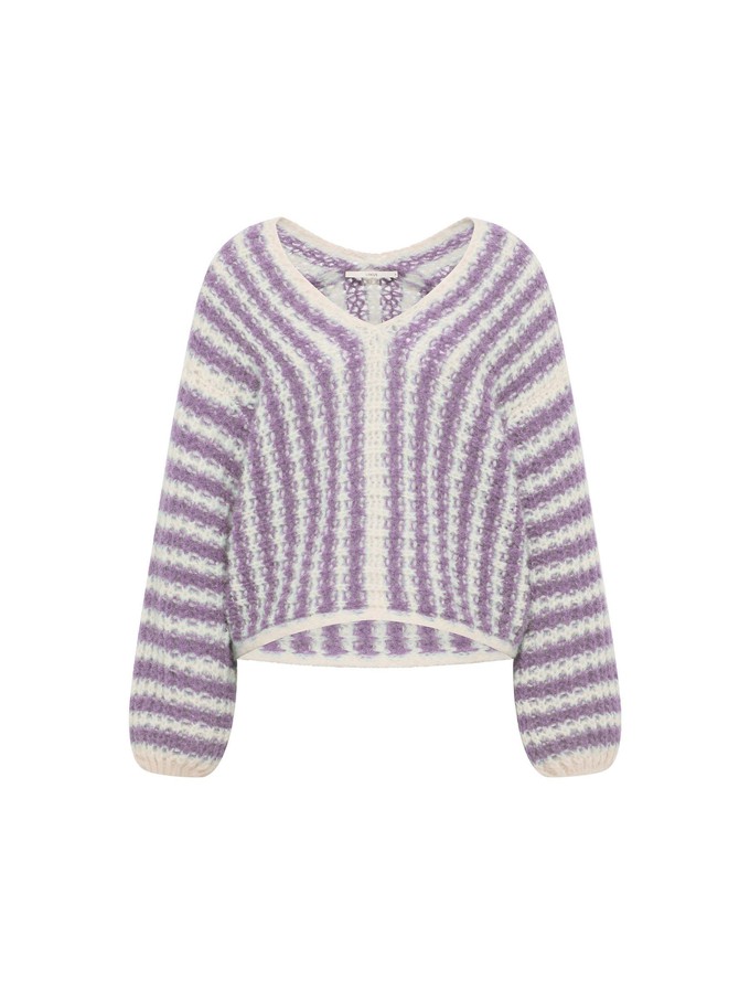 Striped sweater V-neck from LANIUS