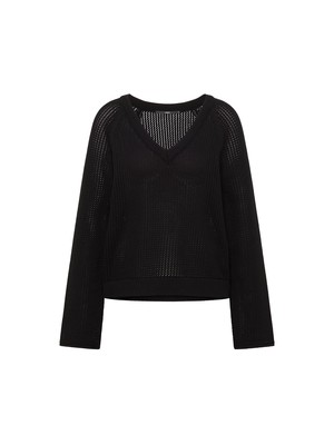 Sweater with mesh structure (GOTS) from LANIUS