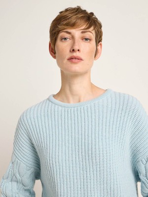 Sweater with cable stitch (GOTS) from LANIUS