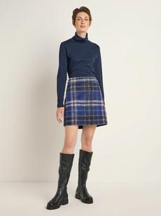 Check mini skirt via LANIUS