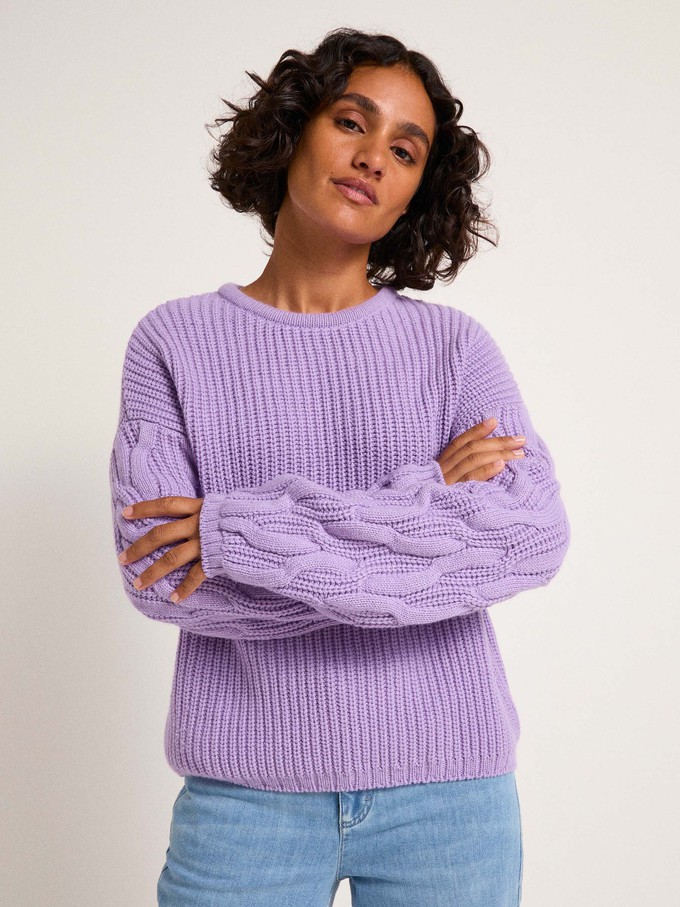 Cable-knit sweater (GOTS) from LANIUS