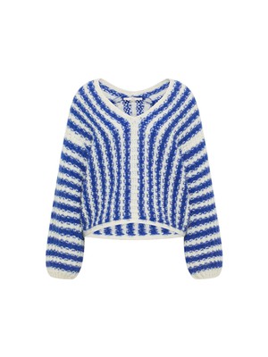 Striped sweater V-neck from LANIUS