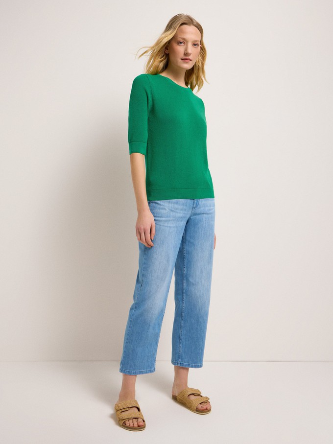 Structured half-sleeve sweater (GOTS) from LANIUS