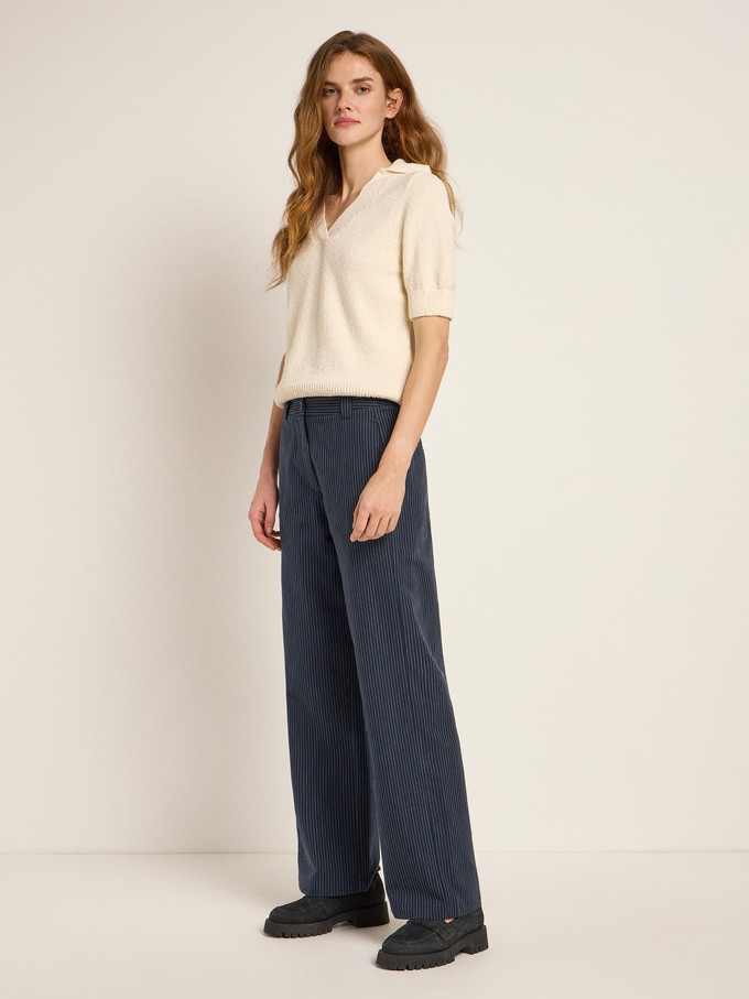 Pinstripe Marlene trousers from LANIUS