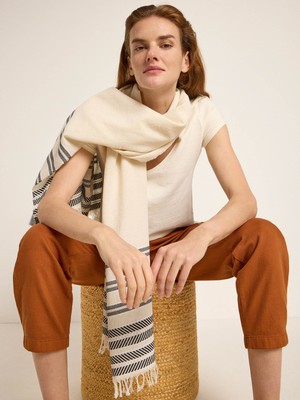 Scarf with ikat pattern from LANIUS