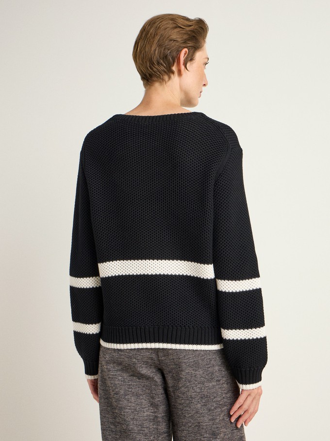 Block stripe sweater (GOTS) from LANIUS