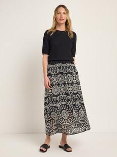 Maxi skirt (OCS) with embroidery via LANIUS