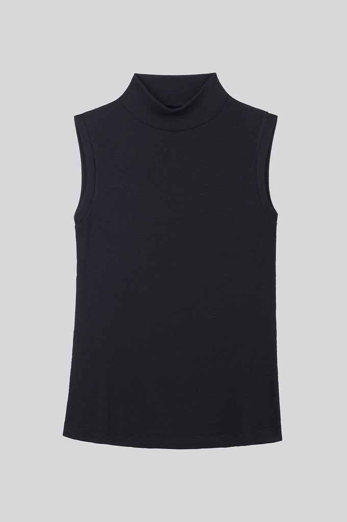 Sleeveless Mock Neck Micro Modal Top from Lavender Hill Clothing