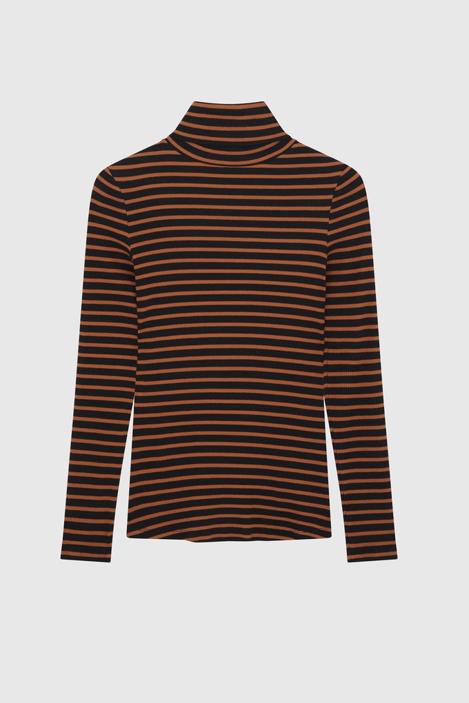 Striped Cotton Roll Neck from Lavender Hill Clothing