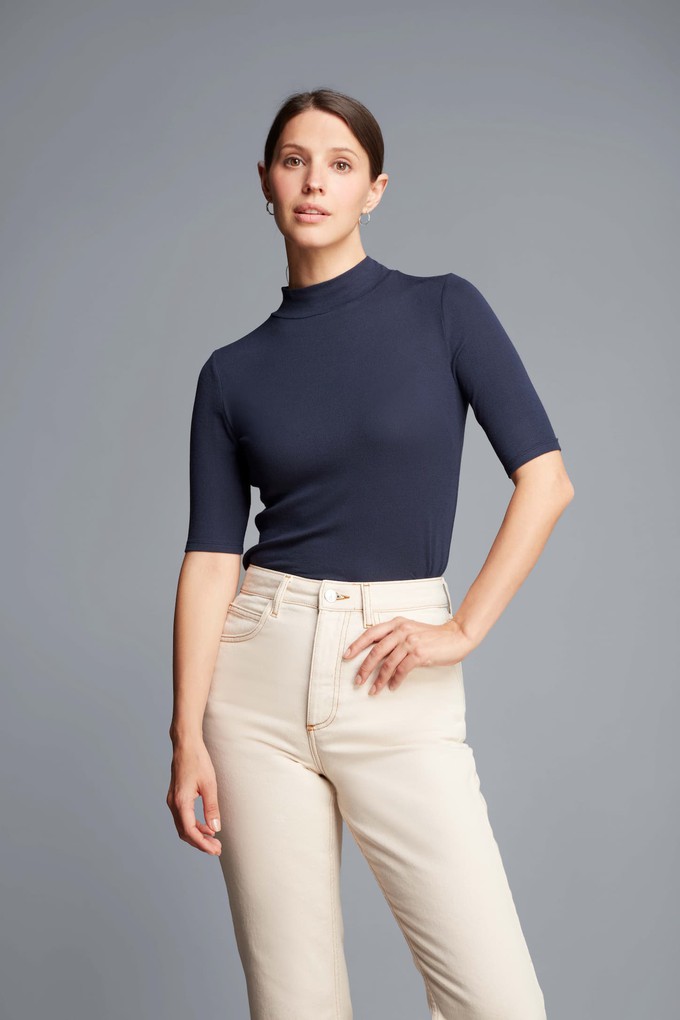 Mock Neck Micro Modal Top from Lavender Hill Clothing