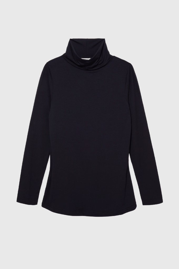 Roll Neck Micro Modal Top from Lavender Hill Clothing