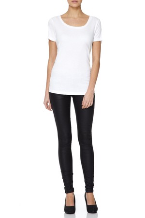 Scoop Neck Cotton Modal Blend T-shirt from Lavender Hill Clothing