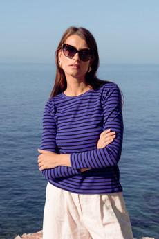 Striped Crew Neck T-shirt via Lavender Hill Clothing