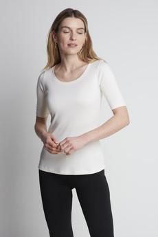 Half Sleeve Scoop Neck T-Shirt via Lavender Hill Clothing