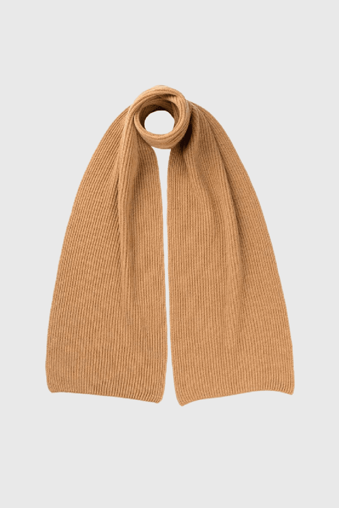 Ribbed Scottish Cashmere Scarf from Lavender Hill Clothing